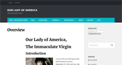 Desktop Screenshot of ourladyofamerica.org