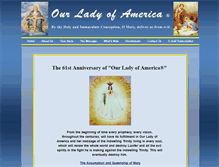 Tablet Screenshot of ourladyofamerica.com